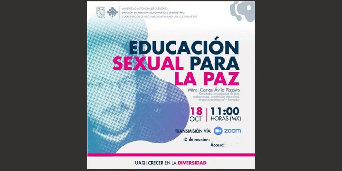 Imparten conferencia Educación sexual para la paz